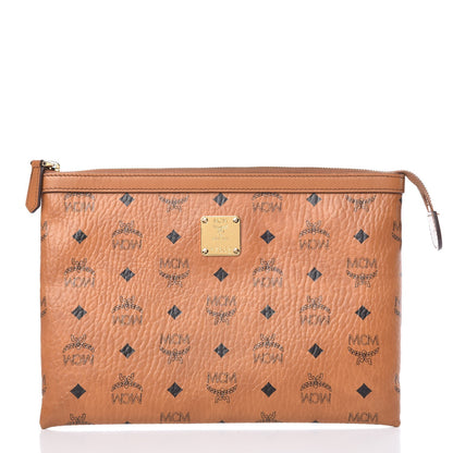 MCM Visetos Mini Pouch Cognac 1 of 17