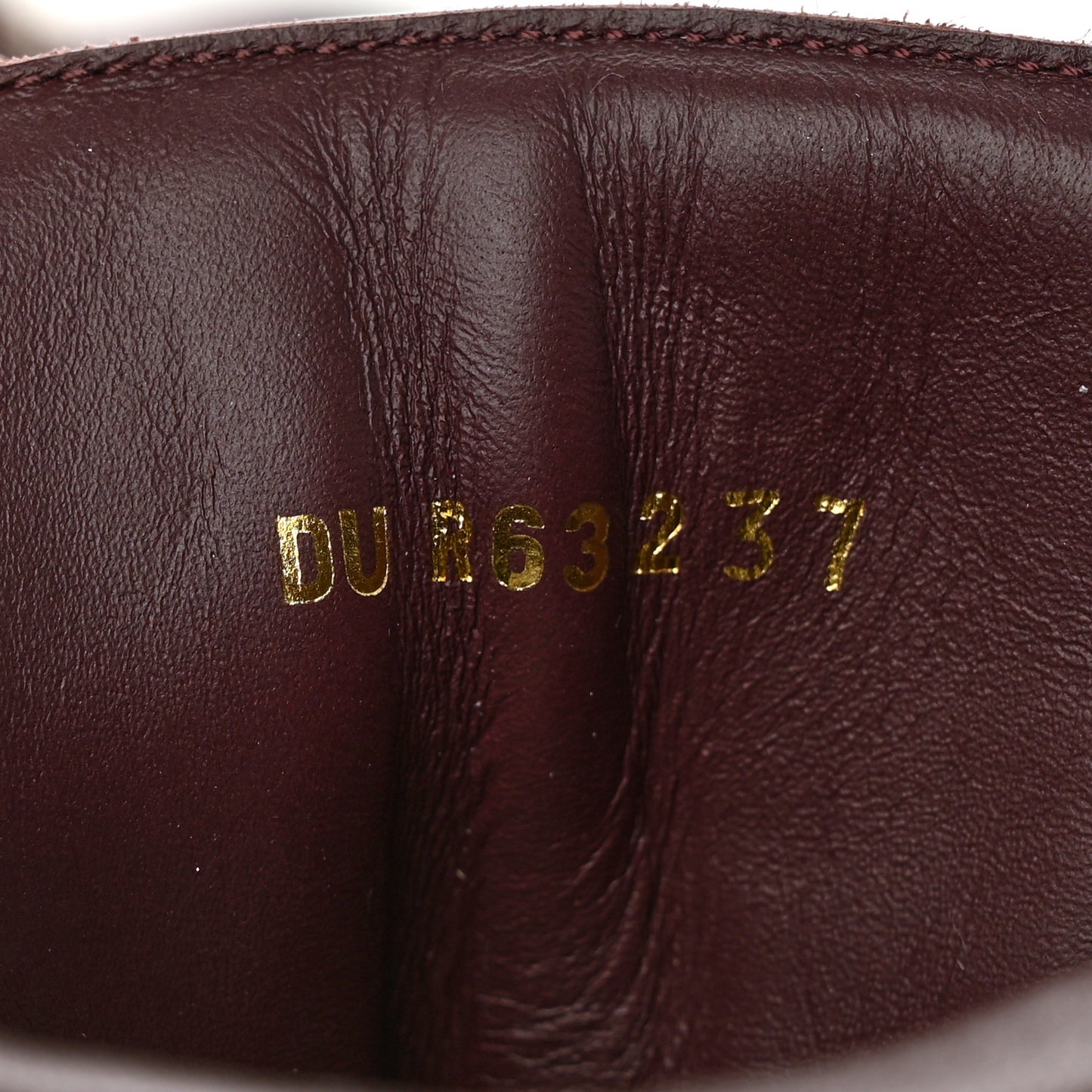 Calfskin Rockstud Cap Toe Combat Boots 37 Burgundy Black