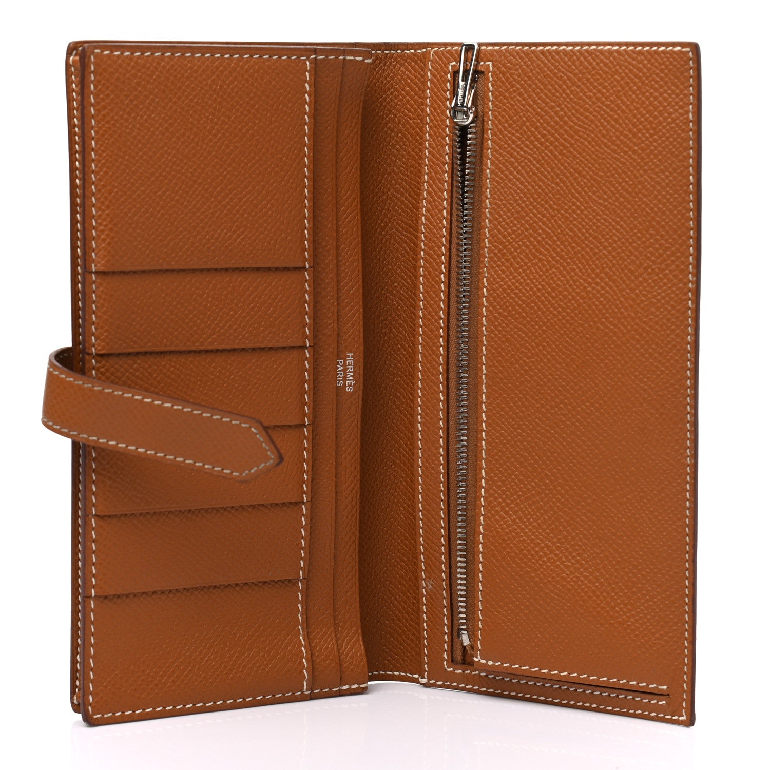 Hermes Epsom Bearn Gusset Wallet Gold 5 of 9