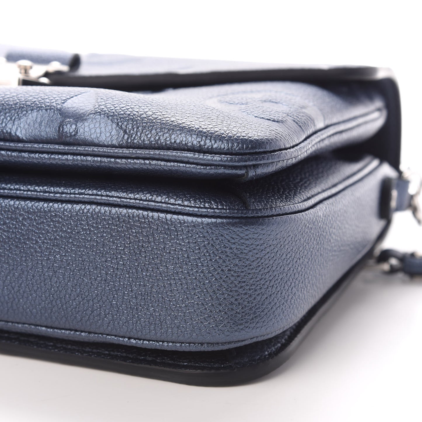 Metallic Empreinte Monogram Giant Pochette Metis Navy Nacre