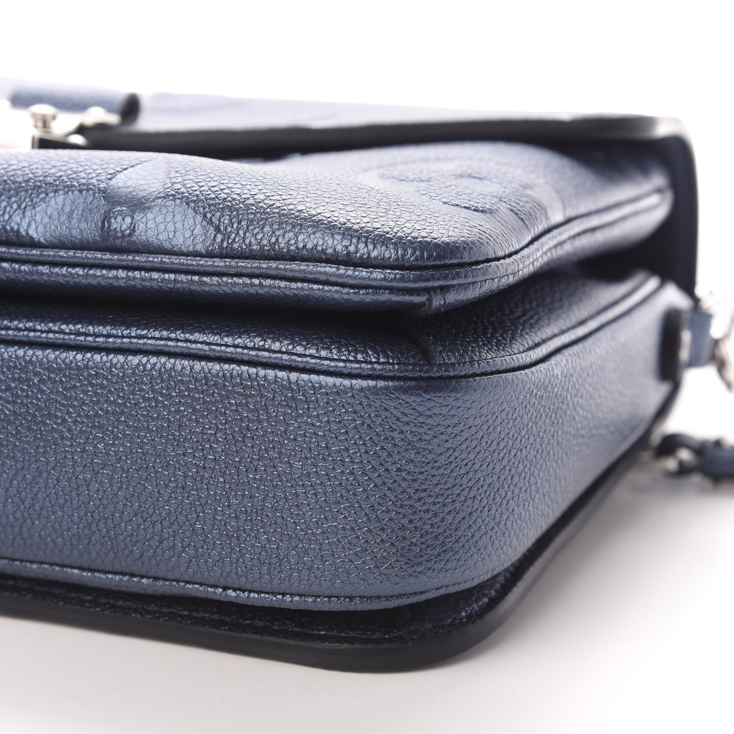 Louis Vuitton Metallic Empreinte Monogram Giant Pochette Metis Navy Nacre 8 of 8