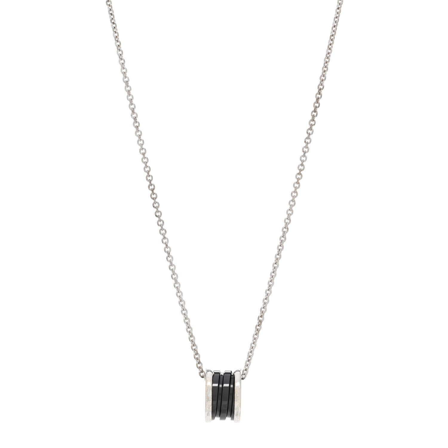 Bulgari Sterling Silver Ceramic Save The Children Pendant Necklace 1 of 6