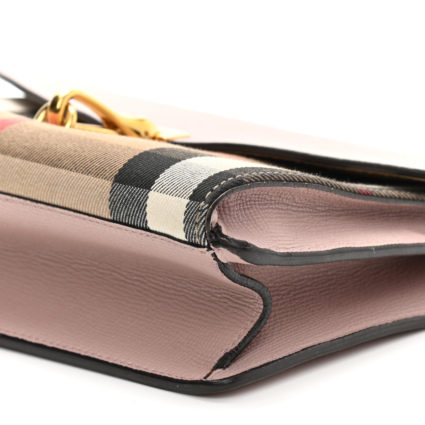 Derby Calfskin House Check Small Macken Crossbody Bag Pale Orchid