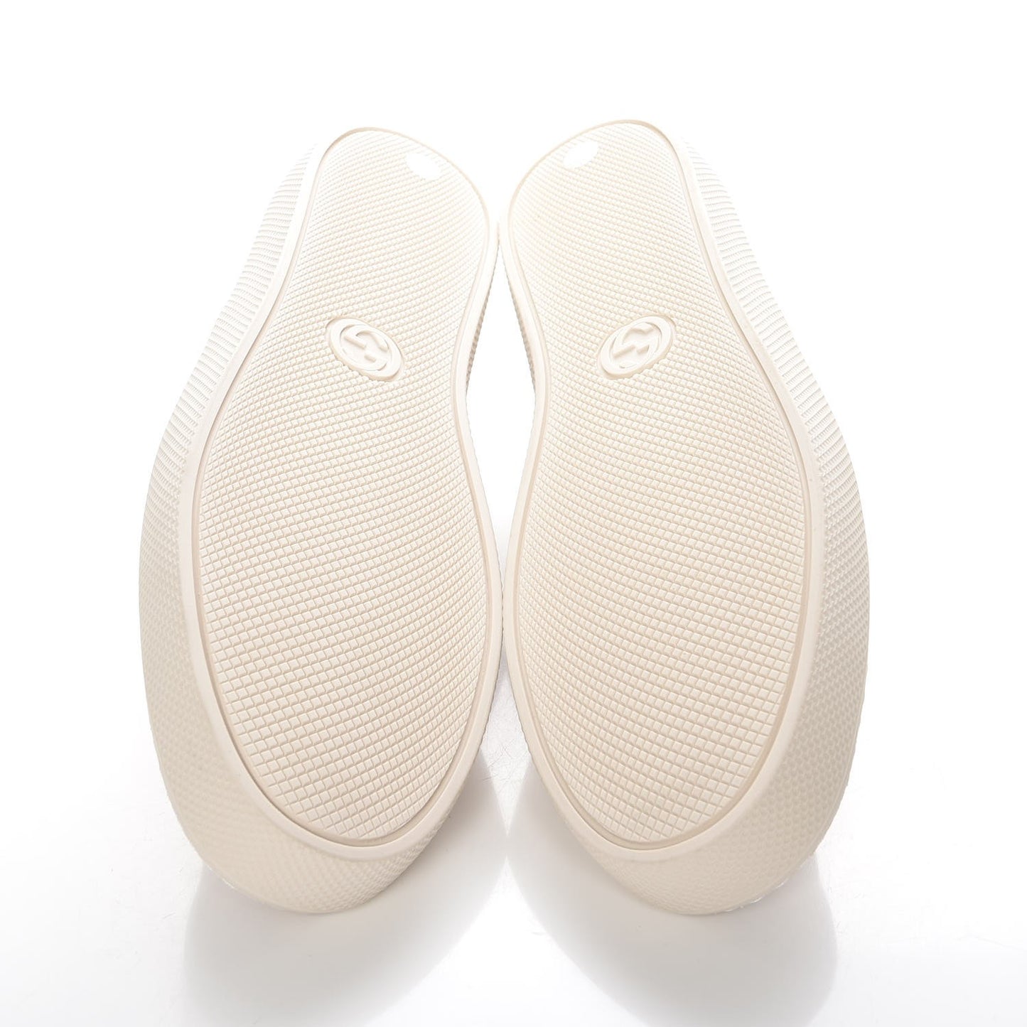 GG Supreme Monogram Bengal Womens Dublin Slip On Sneakers 38.5 Beige Pink