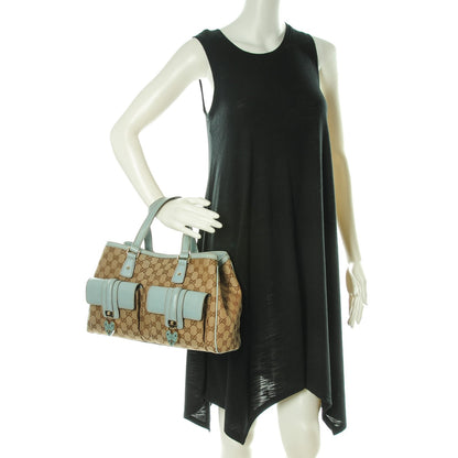 Gucci Monogram Tote Light Blue 2 of 7