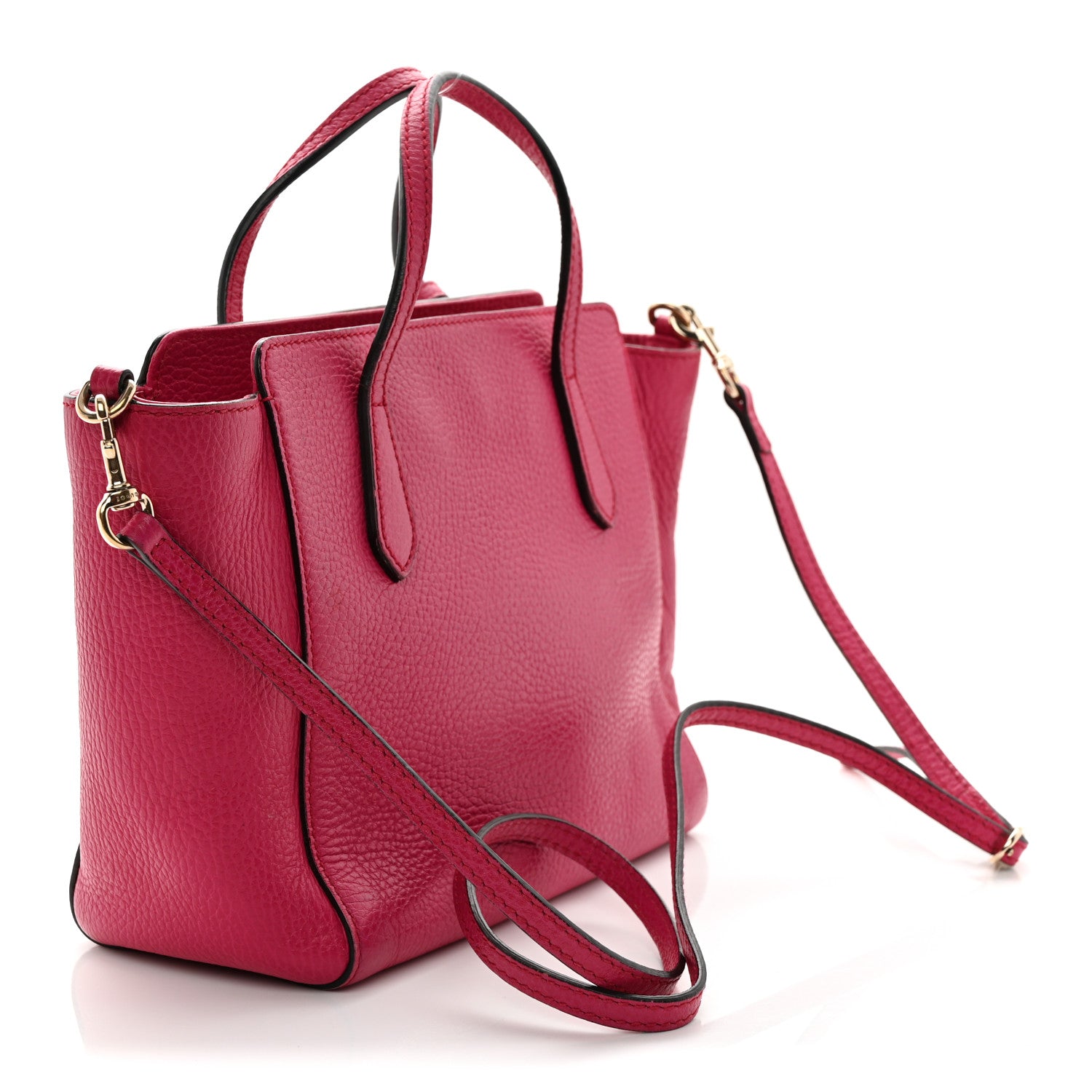 Gucci Dollar Calfskin Mini Swing Top Handle Bag Peonia Flower 3 of 11
