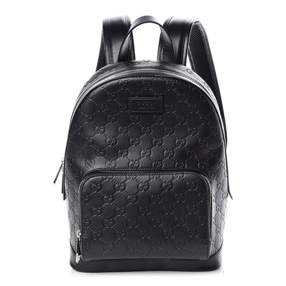Gucci Guccissima Signature Small Day Backpack Black 1 of 10