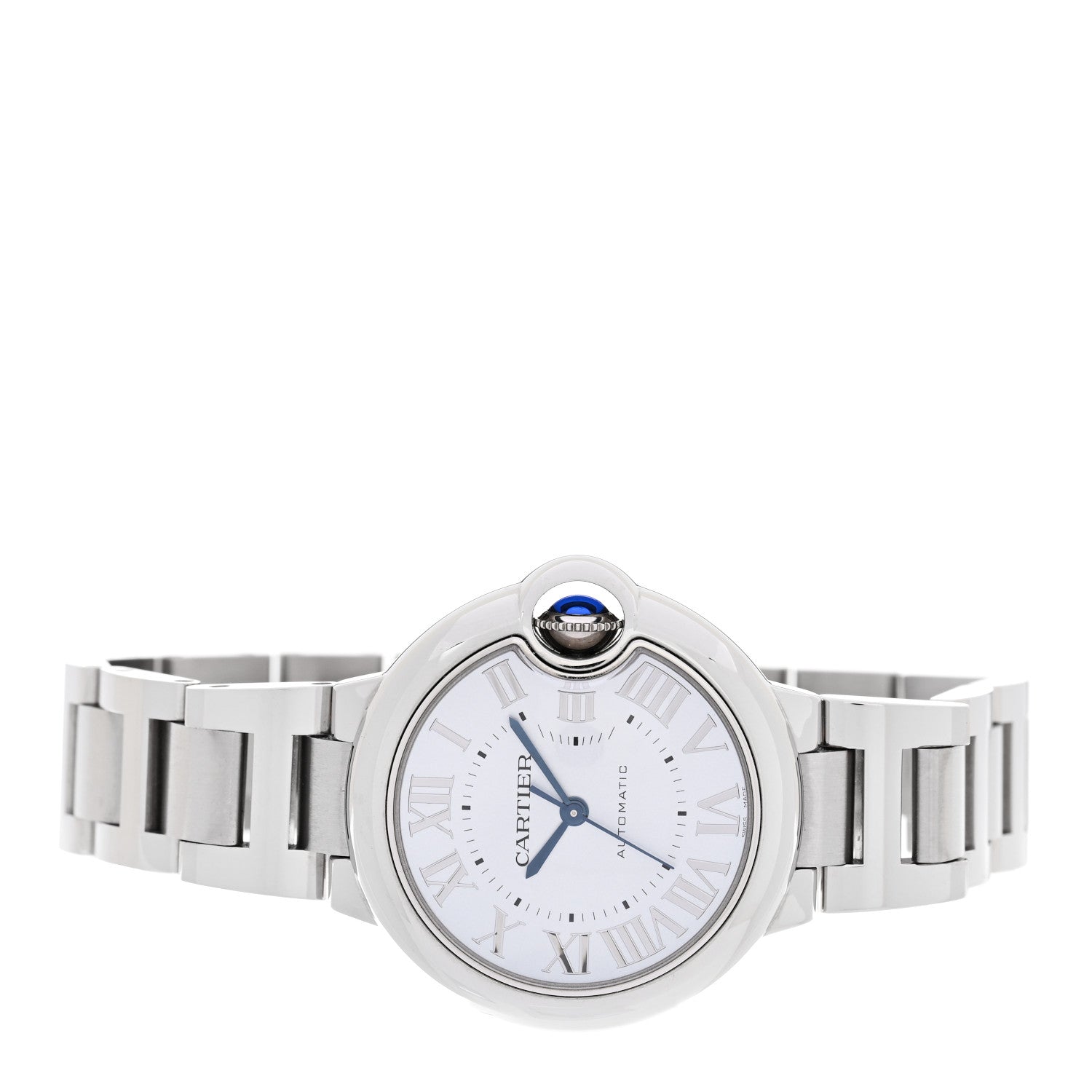 Cartier Stainless Steel 33mm Ballon Bleu De Cartier Automatic Watch Ice Blue 2 of 5