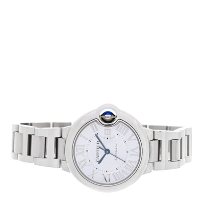 Cartier Stainless Steel 33mm Ballon Bleu De Cartier Automatic Watch Ice Blue 2 of 5