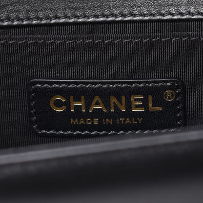 Chanel Lambskin Quilted Medium Boy Flap Black 7 of 13
