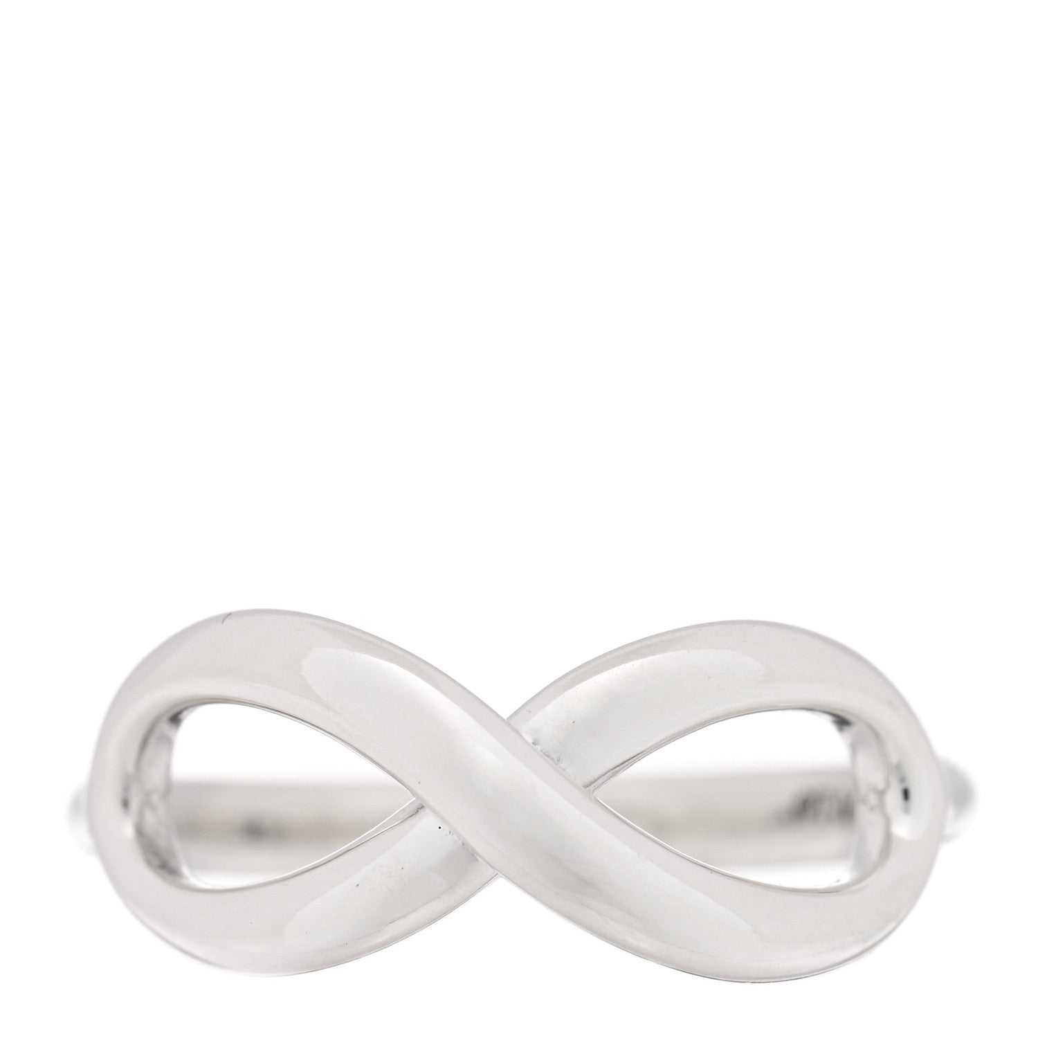 Tiffany Sterling Silver Infinity Ring 49 4.75 1 of 4