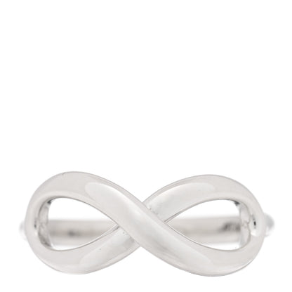 Tiffany Sterling Silver Infinity Ring 49 4.75 1 of 4