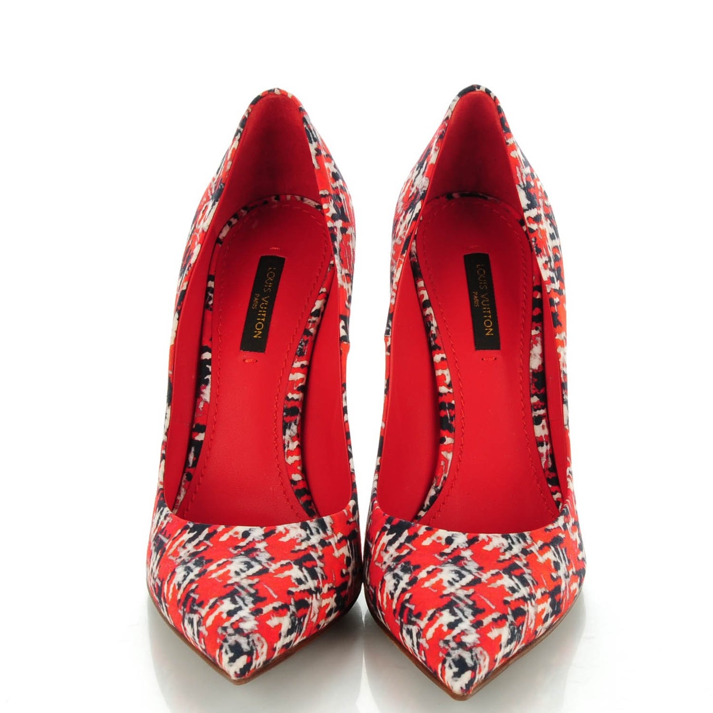 Silk Print Eyeline Pumps 38