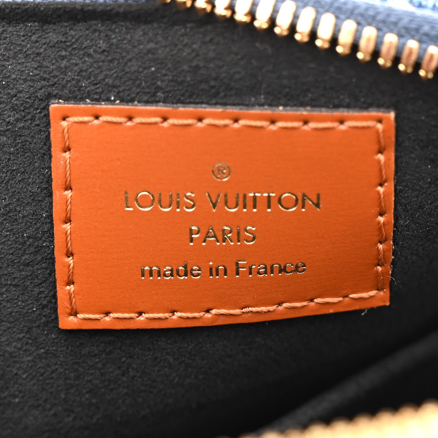 Louis Vuitton Denim Calfskin Reverse Monogram Malletage Alma BB Blue 6 of 11