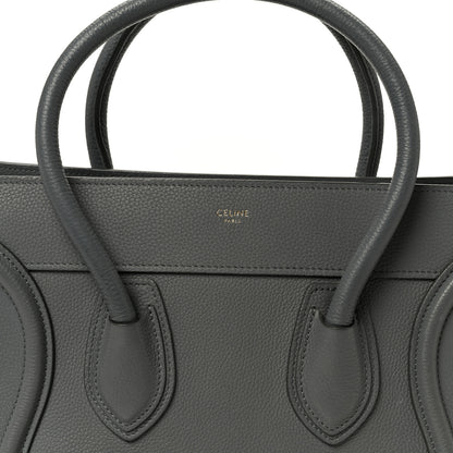 Celine Baby Drummed Calfskin Micro Luggage Kohl 9 of 11