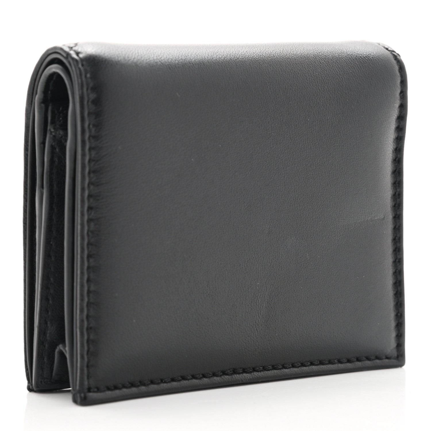 Valentino Garavani Nappa Roman Stud Small Flap Wallet Black 3 of 6