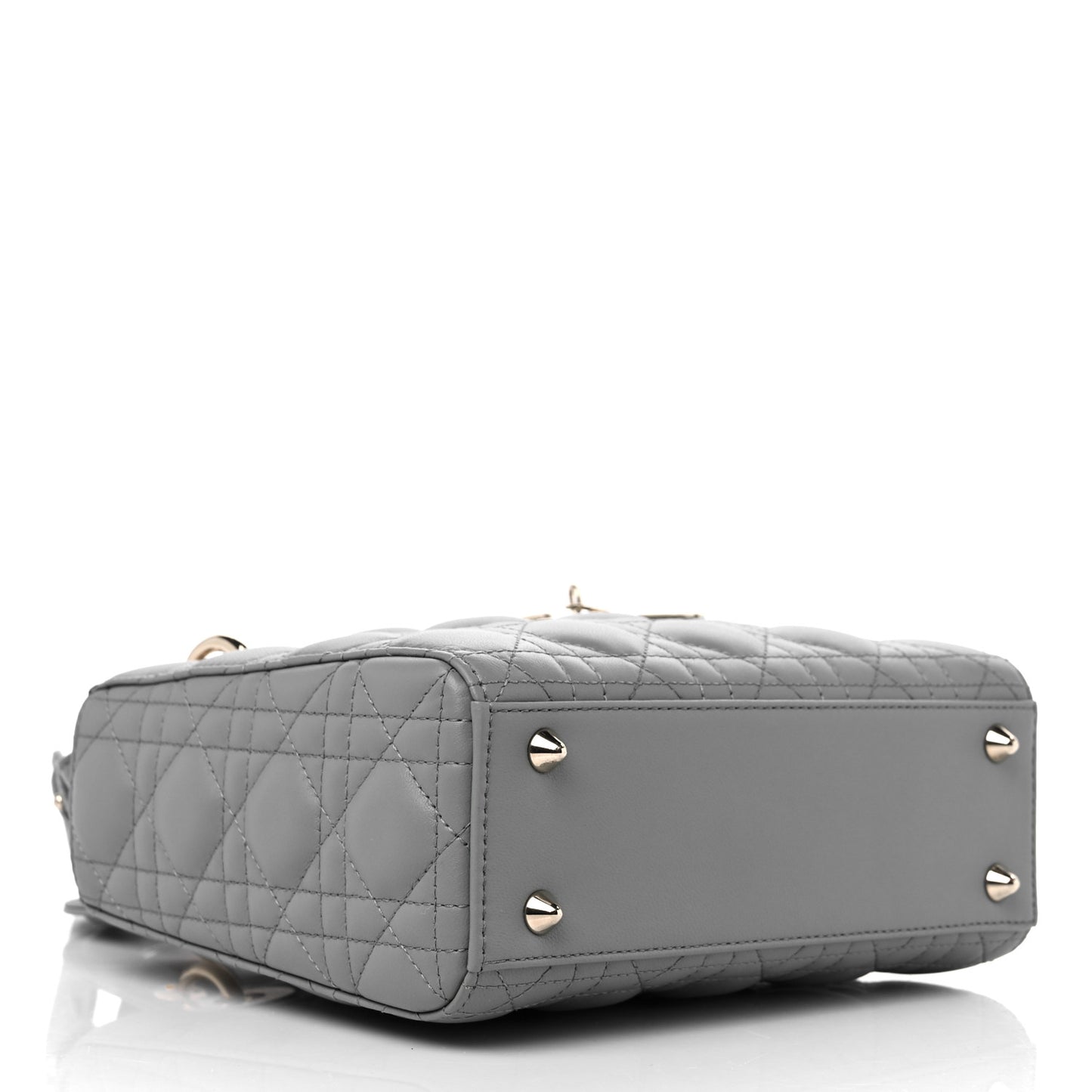 Lambskin Cannage Small My ABCDior Lady Dior Grey