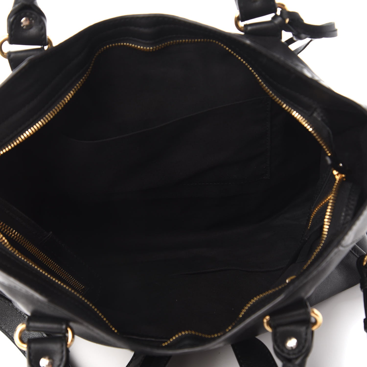 Balenciaga Veau Amp Plate Gold Hardware City Black 5 of 10