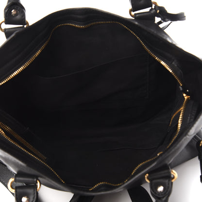 Balenciaga Veau Amp Plate Gold Hardware City Black 5 of 10