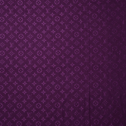 Louis Vuitton Wool Silk Monogram Shawl Cassis 1 of 6