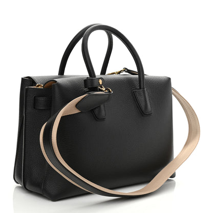 MCM Grained Calfskin Medium Milla Tote Black 3 of 11