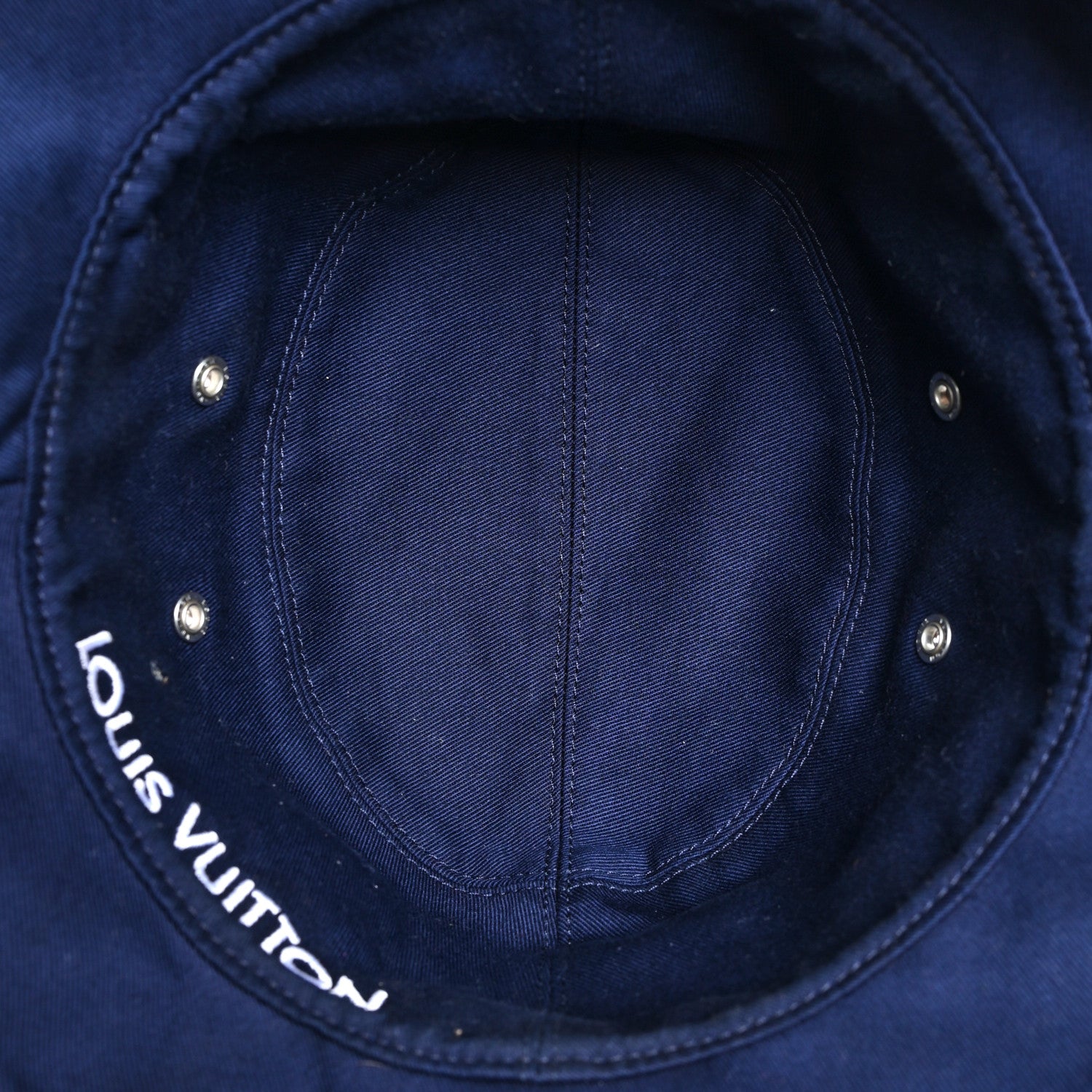 Louis Vuitton Monogram Bandana Bucket Hat 58 Blue 6 of 8