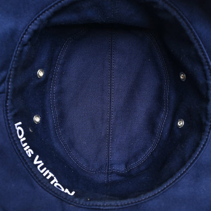 Louis Vuitton Monogram Bandana Bucket Hat 58 Blue 6 of 8