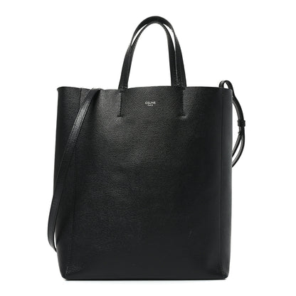 Celine Grained Calfskin Small Vertical Cabas Black 1 of 9