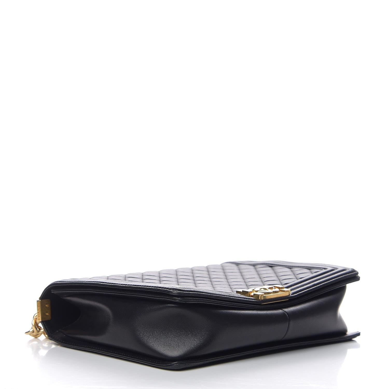 Chanel Lambskin Quilted Large Boy Flap Black 3 of 10