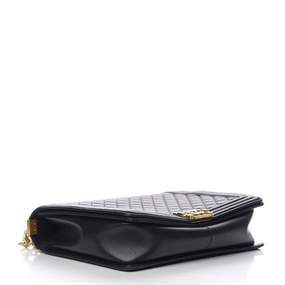 Chanel Lambskin Quilted Large Boy Flap Black 3 of 10