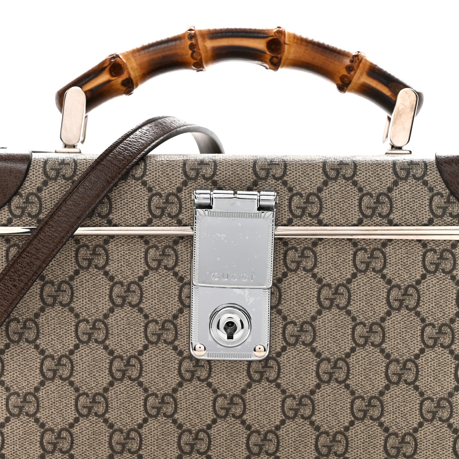 Gucci GG Supreme Monogram Globe-Trotter Beauty Case Brown 8 of 14