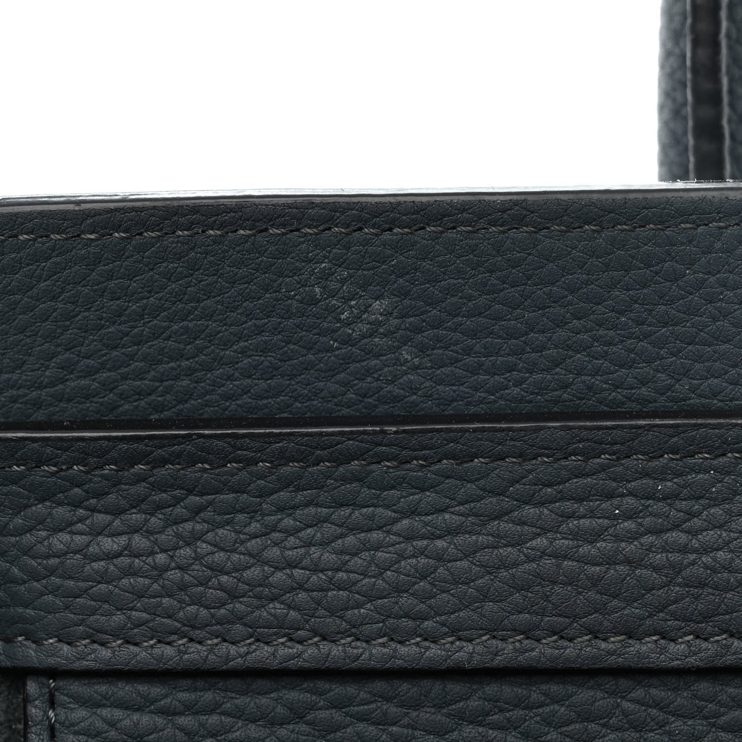 Drummed Calfskin Micro Luggage Petrol