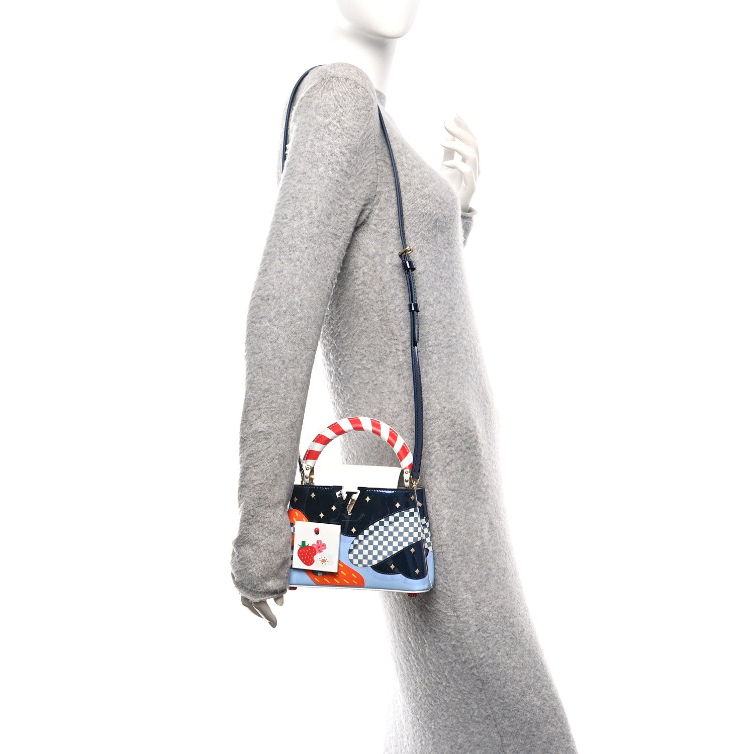 Louis Vuitton LV X ZIPING WANG Calfskin Patchwork Mini Artycapucines Multicolor 2 of 11