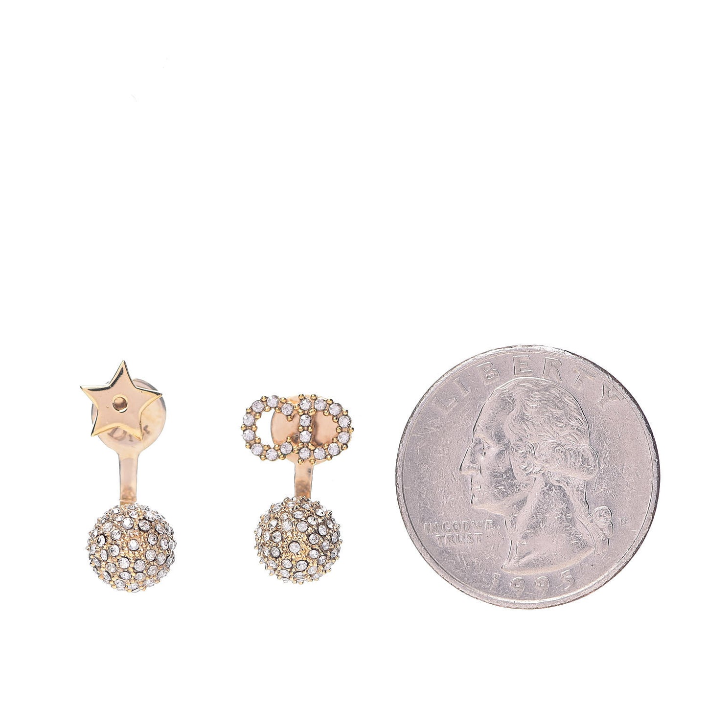 Crystal La Petite Tribale Earrings Gold