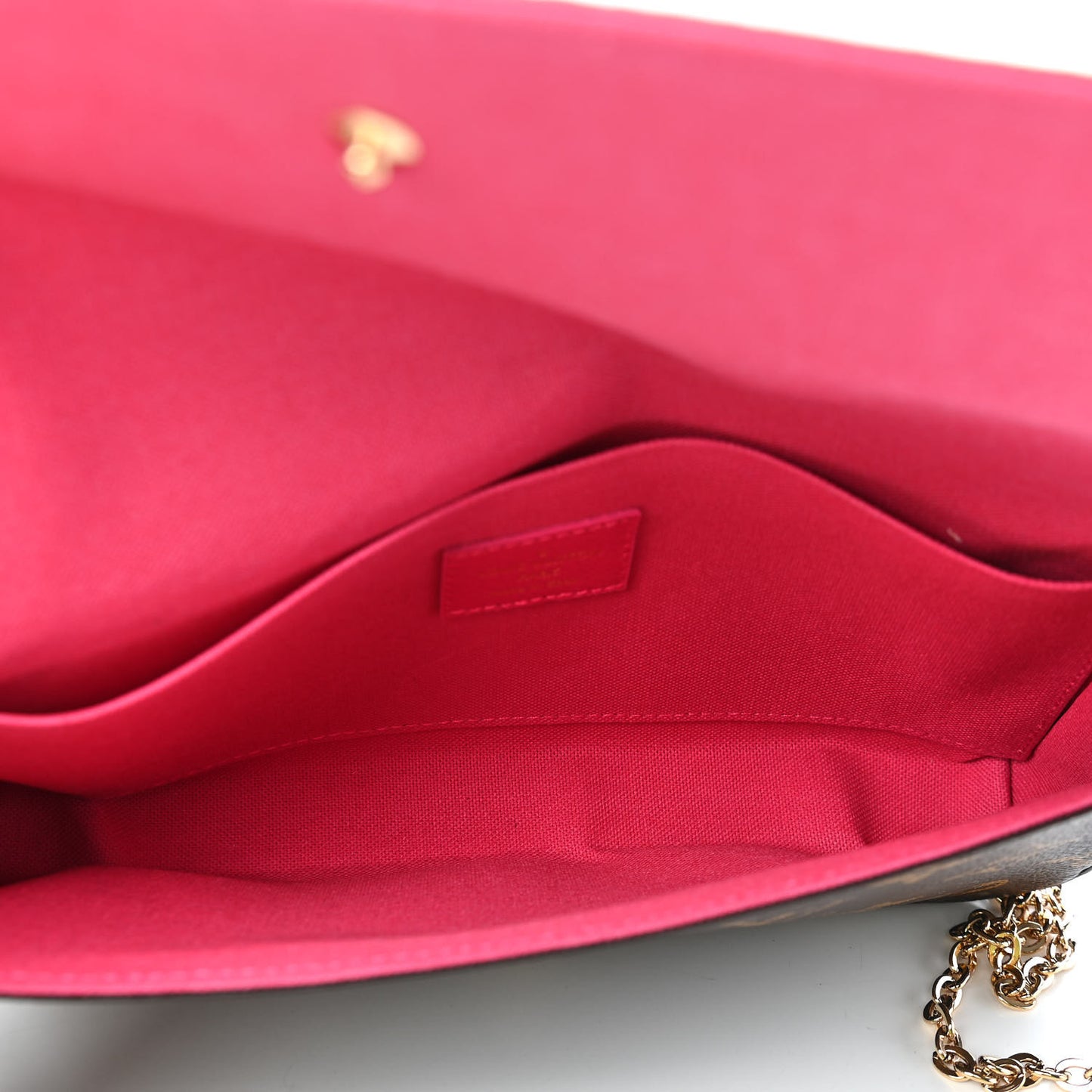 Monogram 2021 Christmas Animation Hollywood Pochette Felicie Chain Wallet Fuchsia