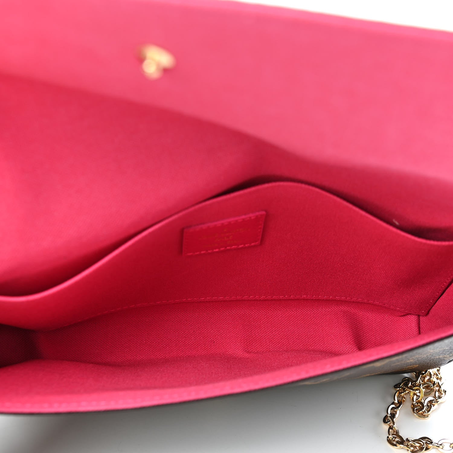 Louis Vuitton Monogram 2021 Christmas Animation Hollywood Pochette Felicie Chain Wallet Fuchsia 5 of 8