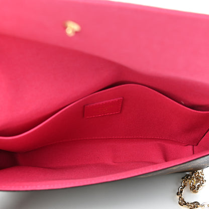 Louis Vuitton Monogram 2021 Christmas Animation Hollywood Pochette Felicie Chain Wallet Fuchsia 5 of 8