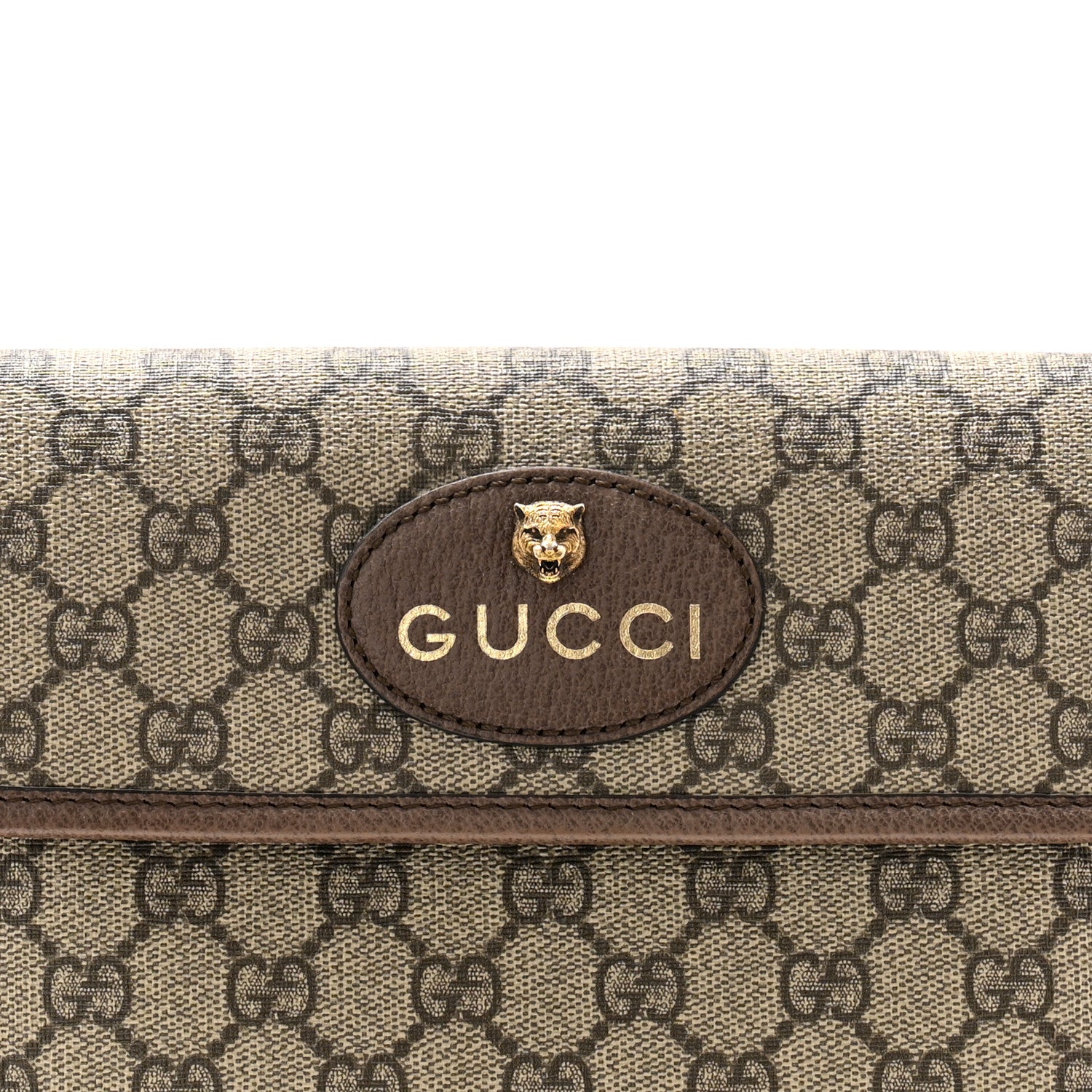 Gucci GG Supreme Monogram Neo Vintage Web Belt Bag Brown 8 of 12