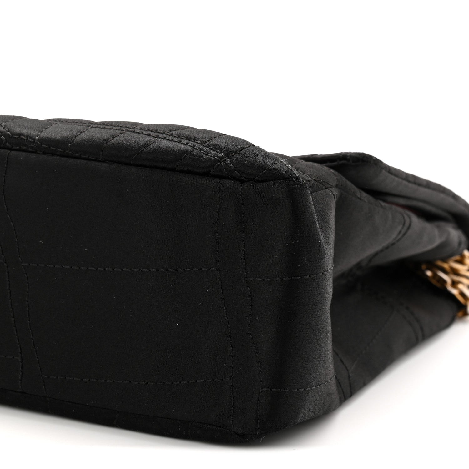 Chanel Satin Coco's Croc 2.55 Reissue 227 Flap Black 10 of 10