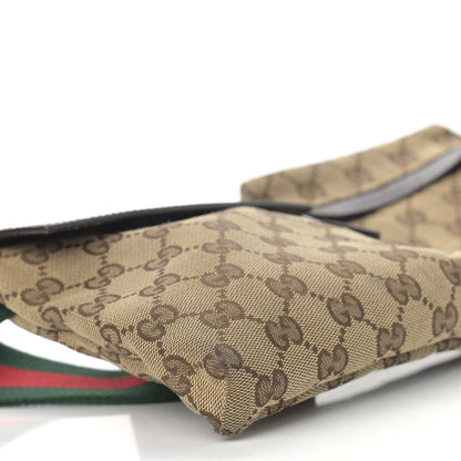 Gucci GG Monogram Double Pocket Belt Bag Dark Brown 10 of 12