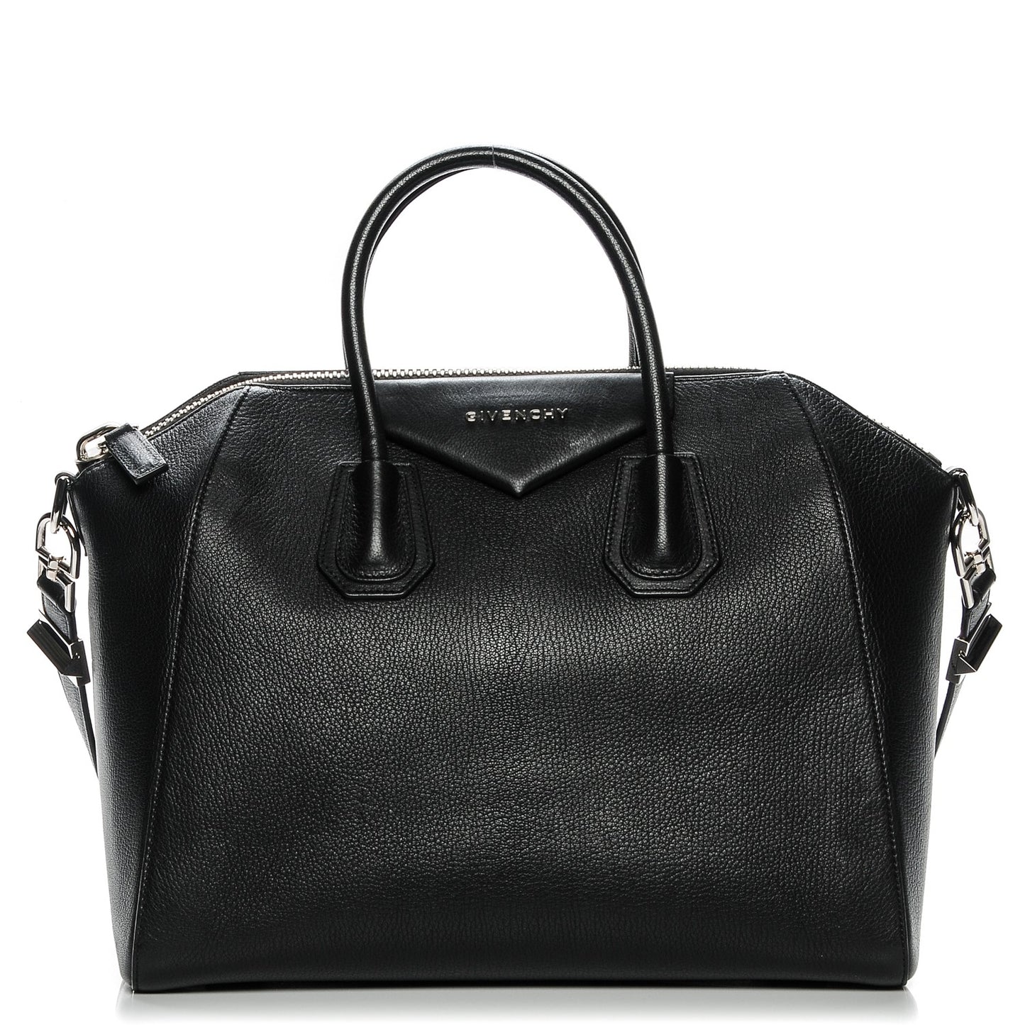 Sugar Goatskin Medium Antigona Black