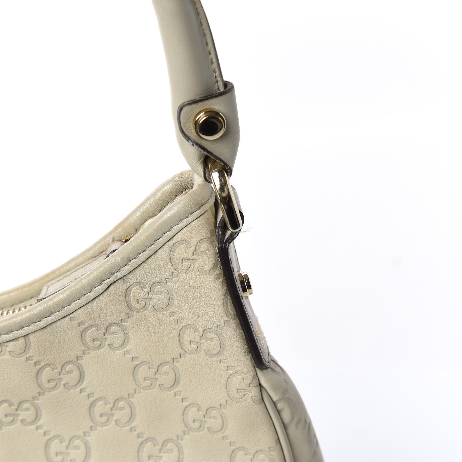 Gucci Guccissima Medium Abbey D Ring Hobo Off White 8 of 11