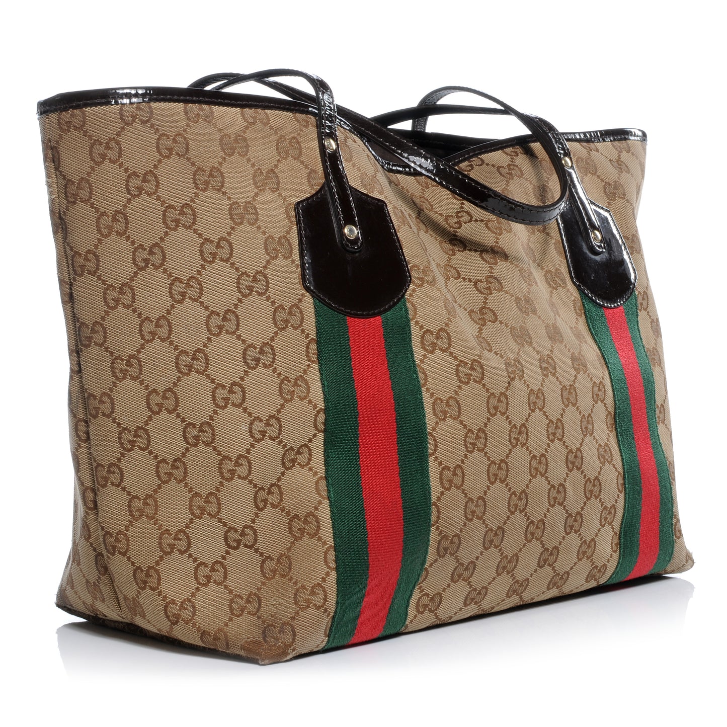 Monogram Web Large Jolie Tote Brown