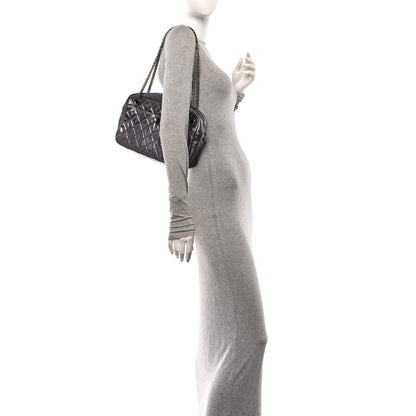 Chanel Metallic Aged Calfskin Quilted Medium Reissue Camera Case Dark Silver 2 of 10