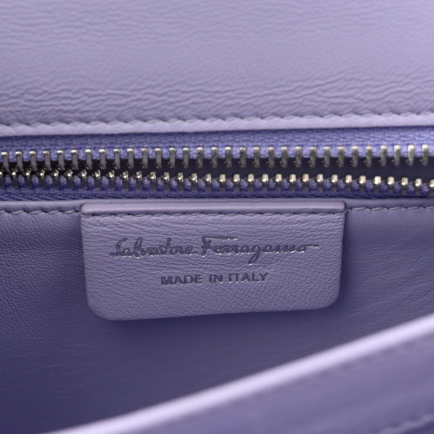 Brushed Off Calfskin Mini Iconic Top Handle Bag New Lavender