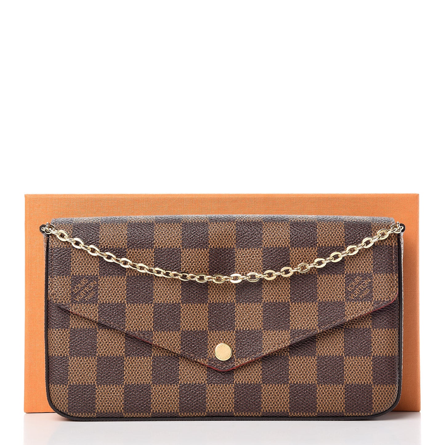 Damier Ebene Pochette Felicie Chain Wallet