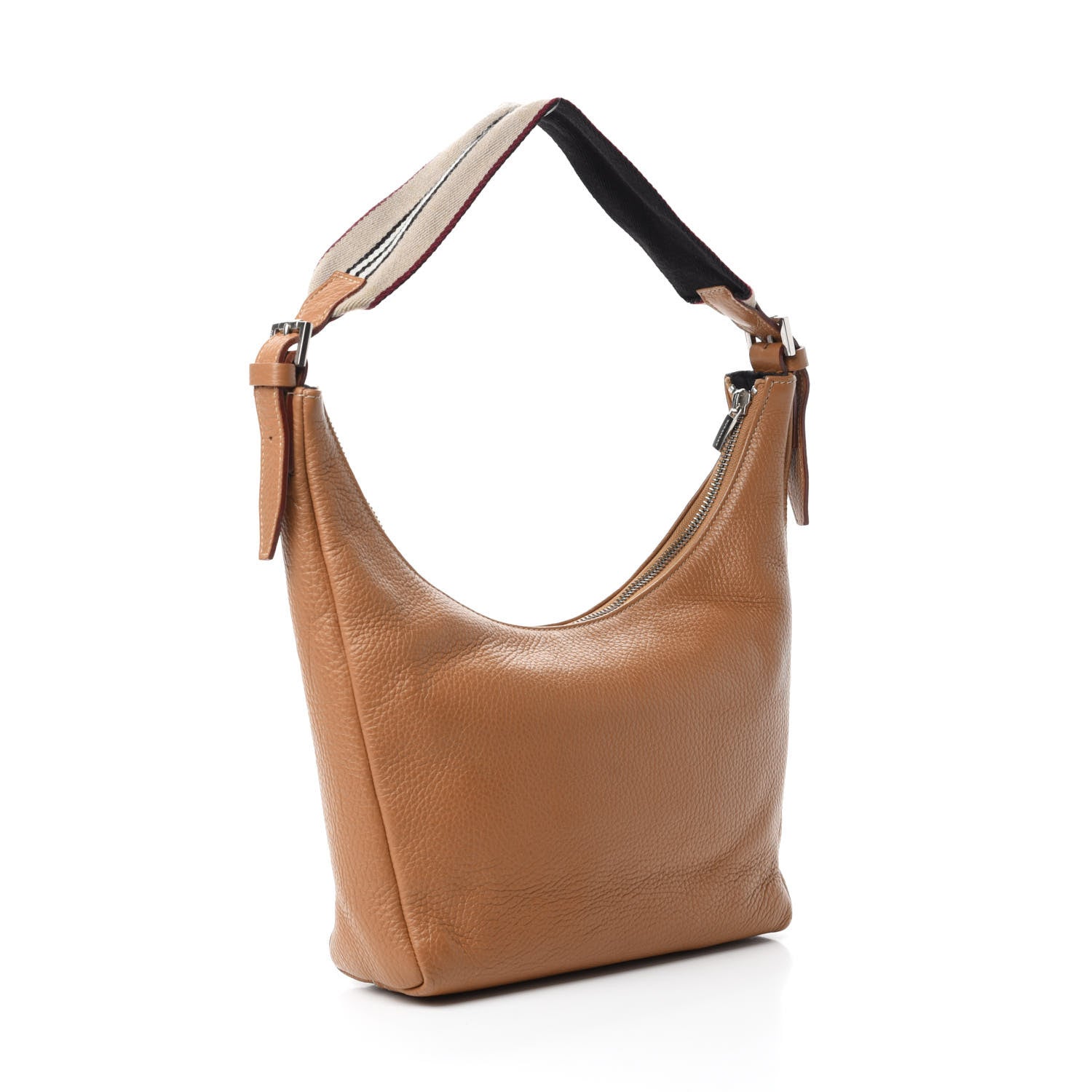 Burberry Grainy Calfskin Small Hobo Tan 3 of 12