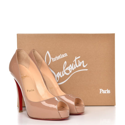 Christian Louboutin Patent Very Prive 120 Pumps 36 Nude 14 of 14