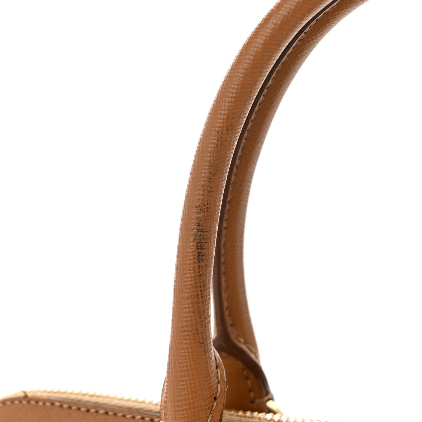 Saffiano Lux Medium Promenade Tote Caramel