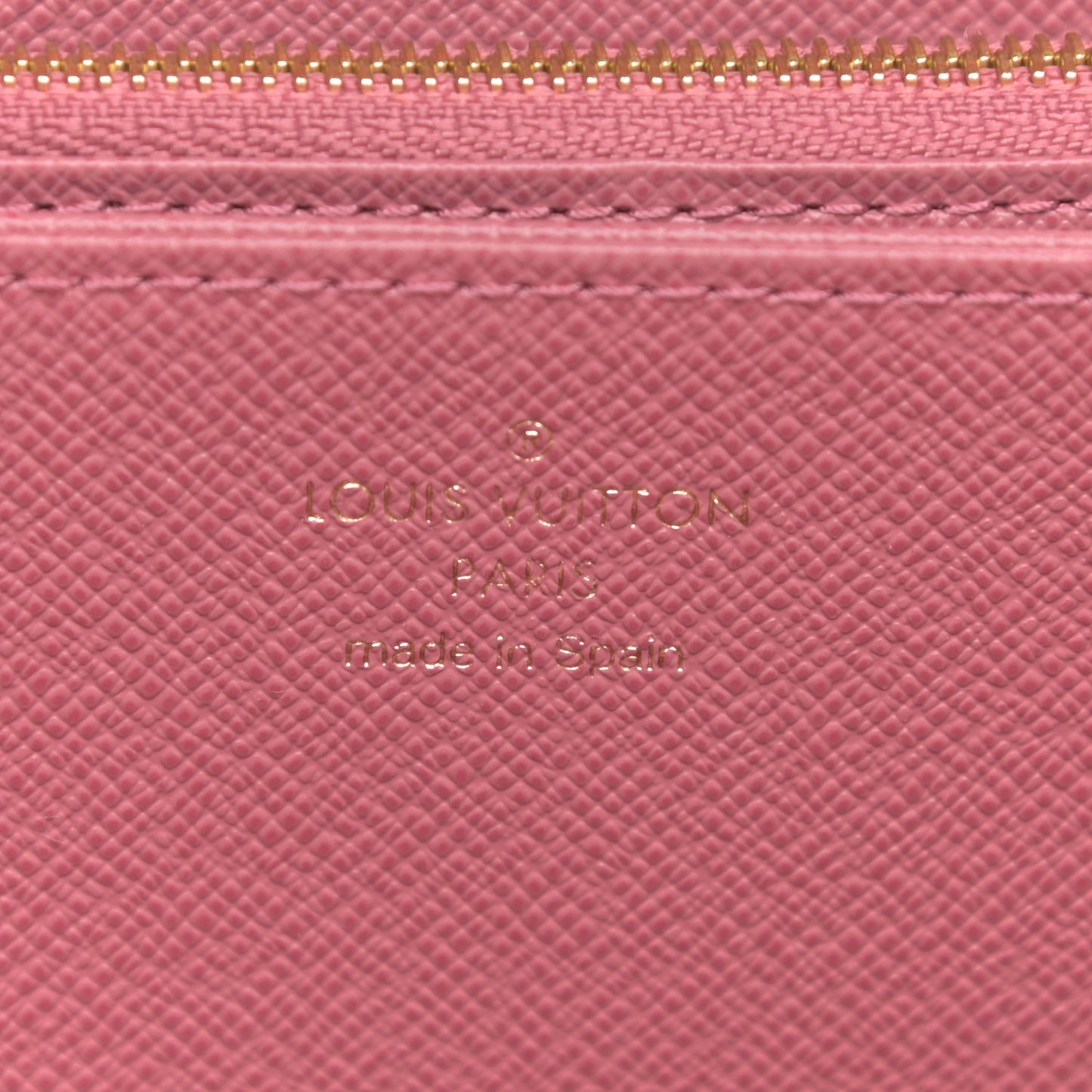 Denim Monogram Jacquard Zippy Wallet Pink
